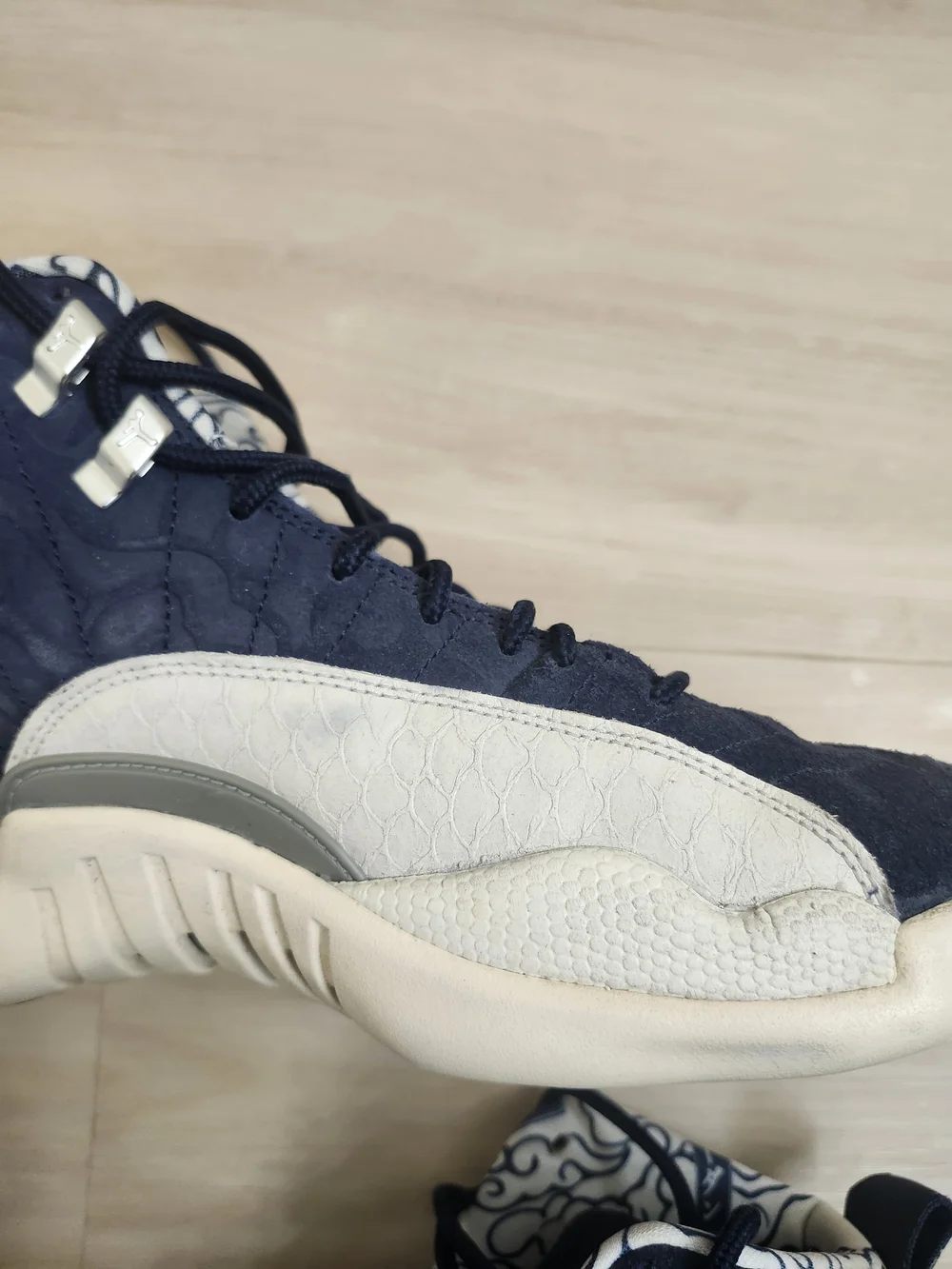 Size 8- Air Jordan International 12 Retro 2018 PRM College Navy/University Red
